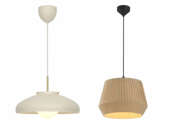 Colgantes beige 