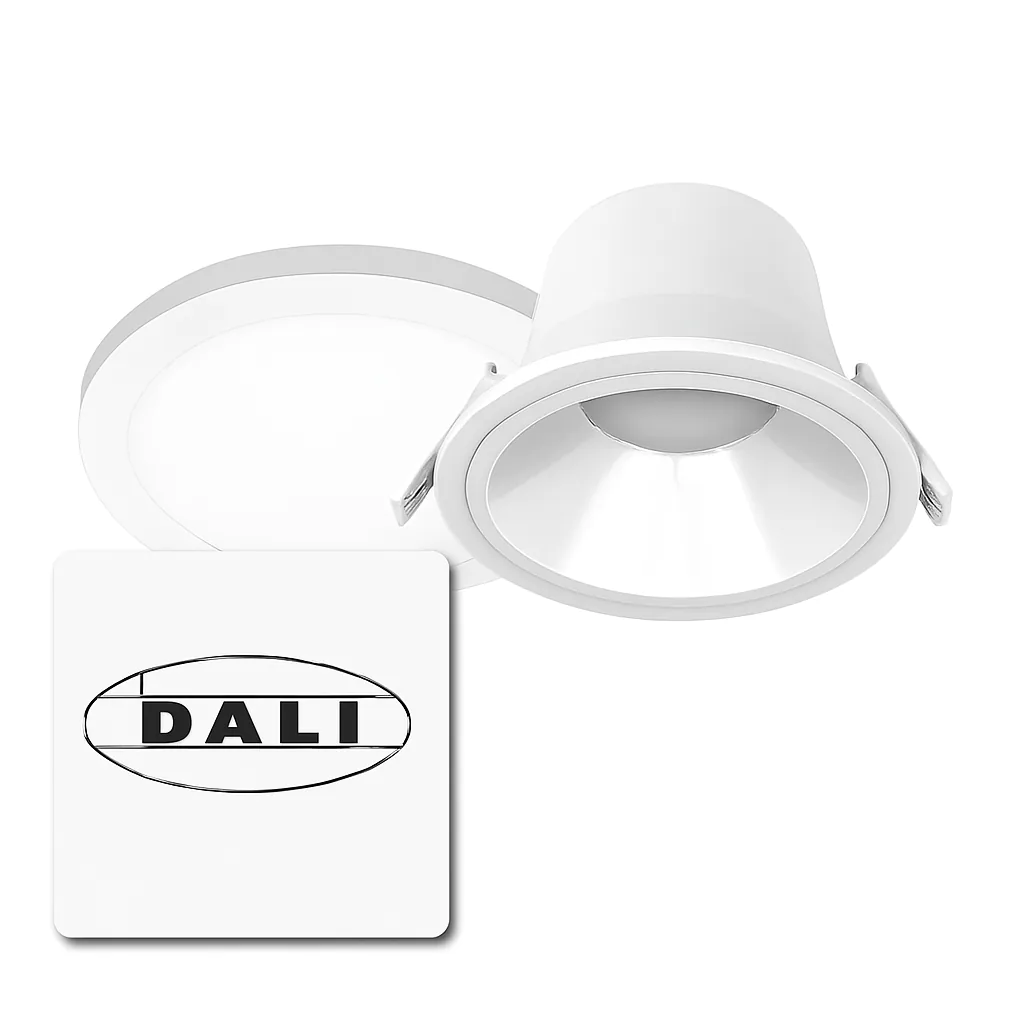 Downlights LED regulables con Dali