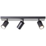 Brilliant Jello Luz de techo Metal Mate Negro 13.5W 1035lm - 830 Luz Cálida | Incl. 3x GU10