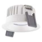 Ledvance Foco LED Fix Aluminium Blanco 8W 680lm 36D - 930 Luz Cálida | Recorte 68mm - IP44 - Mejor reproducción de color - Regulable