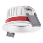Ledvance Foco LED Fire Rated Aluminium Blanco 8W 680lm 36D - 930 Luz Cálida | Recorte 68mm - IP65 - Mejor reproducción de color - Regulable