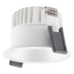 Ledvance Foco LED Oscurolight Aluminium Blanco 8W 680lm 36D - 930 Luz Cálida | Recorte 68mm - IP44 - Mejor reproducción de color - Regulable