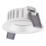 Ledvance Foco LED Air Fix Aluminium Blanco 6W 480lm 36D - 927 Luz muy Cálida | Recorte 68mm - IP65 - Mejor reproducción de color - Regulable