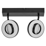 Ledvance LED Decor Foco Saturn Plástico Negro 21W 440lm - 830-842-865 CCT