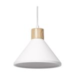 Ledvance Decor Yeso/Acero/Madera Colgante De Luz Blanco | Apta para E27