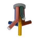 Ledvance Decor Straw Techo Acero Multicolor | Apta para 5X E27