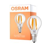Osram LED Classic LED E14 Pera Con Filamento Clara 1.2W 255lm - 840 Blanco Frio | Reemplazo 25W