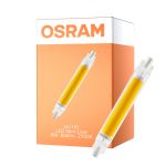 Osram LED Slim Line R7S LED R7S 118mm Clara 8W 806lm - 827 Luz Muy Cálida | Reemplazo 60W