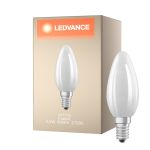 Ledvance Classic LED E14 Vela con Filamento Mate 5.5W 806lm - 827 Luz muy Cálida | Reemplazo 60W