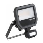 Ledvance Proyector LED Aluminium Negro 17W 2200lm 100D - 830 Luz Cálida | IP65 - Sensor De Movimiento Y Luz - Simétrico