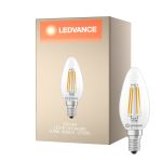 Ledvance Classic LED E14 Vela Con Filamento Clara 5.9W 806lm - 827 Luz Muy Cálida | Reemplazo 60W