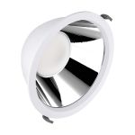 Ledvance Downlight LED Comfort Aluminium Blanco 42W 5000lm 55D - 930-940 CCT | 265mm - Recorte 250mm - IP44 - Mejor Reproducción De Color - UGR<19 - Zigbee Regulable 