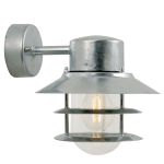 Nordlux Blokhus Luz De Pared Acero y Vidrio Gris | IP54 - Apta para E27