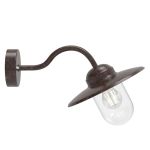 Nordlux Luxembourg Luz De Pared Metal y Vidrio Oxidado | IP54 - Apta para E27