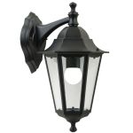 Nordlux Cardiff Down Luz De Pared Aluminium Negro | Apta para 1x E27