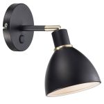 Nordlux Ray Luz De Pared Metal Negro | Apta para E14