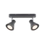 Nordlux Eik 2 Foco Metal Gris | Apta para 2x GU10