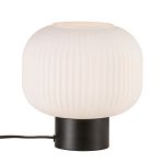 Nordlux Lámpara De Mesa Milford Vidrio Negro | Apta para 1x E27