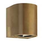 Nordlux Canto 2 Luz De Pared Latón Oro Up & Down 10.6W 500lm - 830 Luz Cálida
