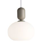 Nordlux Notti 20 Colgante De Luz Vidrio Gris | Apta para 1x E27