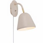 Nordlux Fleur 15 Luz De Pared Metal Beige | Apta para E14