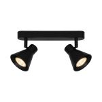 Nordlux Eik 2 Foco Metal Negro | Apta para 2x GU10