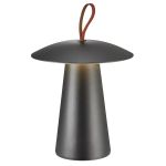Nordlux Lámpara De Mesa Ara Batería Aluminium Negro 2W 240lm - 830 Luz Cálida | Regulable Touch