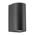 Nordlux Canto Luz De Pared Aluminium Negro Up & Down | Apta para 2x GU10
