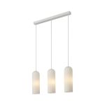 Nordlux Miella 3-Rail Colgante De Luz Vidrio Blanco | Apta para 3x E27