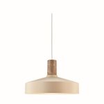 Nordlux Elvas Marble Colgante De Luz Metal Beige | Apta para 1x E27