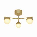 Nordlux Contina Luz de techo Metal Latón | Apta para 3x G9