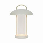 Nordlux Lámpara De Mesa Mirano Metal y Vidrio Beige 3W 150lm - 830 Luz Cálida | 3 Pasos Regulable