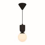 Nordlux Sadie Colgante De Luz Composite Negro | Apta para 1x E14