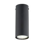 Emibig Luz de techo Tecno Acero Negro | Apta para 1x GU10 - Max 8W