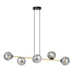 Emibig Colgante De Luz Gravity Acero Negro | Apta para 6x E14 - Max 10W