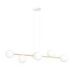 Emibig Colgante De Luz Gravity Acero Blanco | Apta para 6x E14 - Max 10W