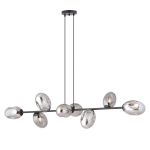 Emibig Colgante De Luz Pandora Acero Negro | Apta para 8x E14 - Max 10W