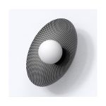 Emibig Luz De Pared Vibez Acero Negro | Apta para 1x G9 - Max 8W
