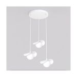 Emibig Colgante De Luz Ritual Acero Blanco | Apta para 3x G9 - Max 8W