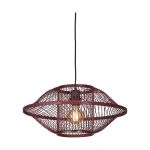 Good&Mojo Colgante De Luz Maui Bambú Burgundy S | Apta para 1x E27 