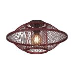 Good&Mojo Luz de techo Maui Bambú Burgundy S | Apta para 1x E27 