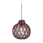 Good&Mojo Colgante De Luz Mendoza Bambú Burgundy S | Apta para 1x E27 