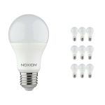 Multipack 10x Noxion Lucent Classic LED E27 Pera Mate 8.5W 806lm - 827 Luz muy Cálida | Regulable - Reemplazo 60W