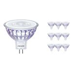 Multipack 10x Philips Corepro LED Foco GU5.3 MR16 7W 621lm 36D - 830 Luz Cálida | Reemplazo 50W