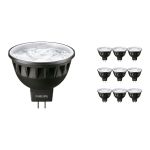 Multipack 10x Philips Master LED Foco GU5.3 MR16 6.7W 440lm 36D - 930 Luz Cálida | Mejor reproducción de color - Regulable - Reemplazo 35W