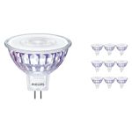Multipack 10x Philips Master Value LED Foco GU5.3 MR16 7.5W 660lm 60D - 940 Blanco Frio | Mejor reproducción de color - Regulable - Reemplazo 50W