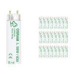 Multipack 25x Osram T8 Lumilux 58W - 830 Luz Cálida | 150cm