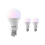 Multipack 3x Calex Smart Tuya Wifi E27 Pera 8.5W 806lm - 822-840 Ajustable Blanco | RGBW - Regulable - Reemplazo 60W