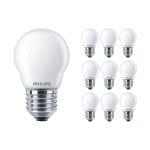 Multipack 10x Philips Corepro LED Lustre E27 Esférica Mate 2.2W 250lm - 827 Luz muy Cálida | Reemplazo 25W
