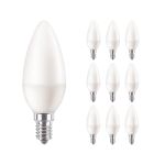 Multipack 10x Philips Corepro LED Vela E14 Mate 7W 806lm – 827 Luz muy Cálida – Reemplazo 60W